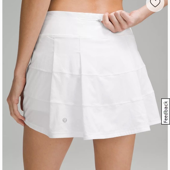 White Lululemon Pace Rival Skirt - Picture 3 of 4
